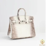 Hermès Birkin 25 Niloticus Crocodile Himalaya with Palladium Hardware