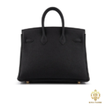 Hermes-Black-Birkin-25-Togo-Gold-GHW-bac
