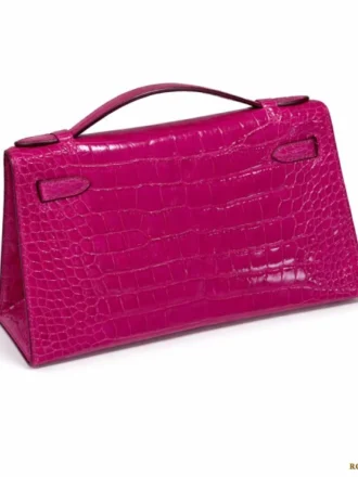 Hermes Kelly pochette crocodile 0