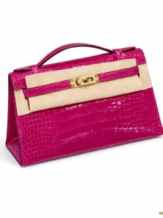 Hermes Kelly pochette crocodile
