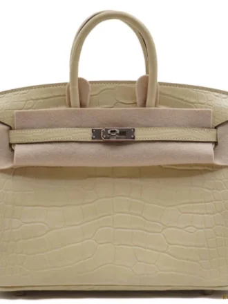 Hermes birkin 25 matte crocodile leather