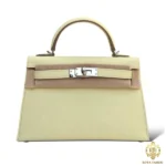 Bag Hermes Mini kelly jaune milton